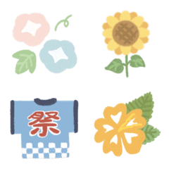 summer emoji by fujisan