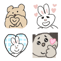 cute animals handwriting emojis 2