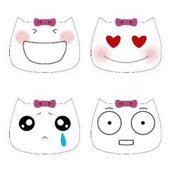 みぃねこちゃん絵文字 by ぷにころ - LINE絵文字 | LINE STORE