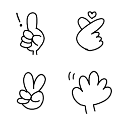 Simple Hand Sign Emoji -Japanese-