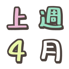 Editor's emoji-number and date04
