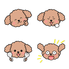 Move! Emoji of toy poodle
