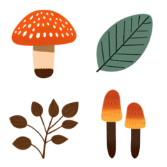Mushrooms and Plants* Decorative Emoji