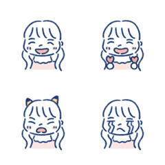 ルンシカの絵文字（おんなのこ）