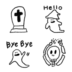 Halloween ghost emojis
