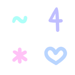 number pastel color #2