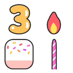 Happy birthday Letter Emoji
