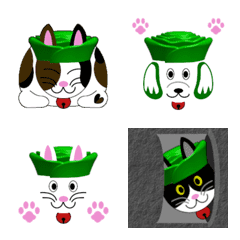 Baicaiman Cat & Dog Emoji