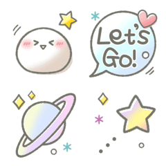 Fluffy and cute emoji pack 2