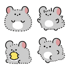 Emoji chinchilla bergerak (halus)