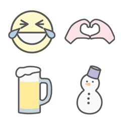 Dull & Pastel color Emoji