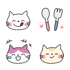Cat emoji (various facial expressions)