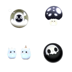 Adorable Little Ghost-emoji stickers 3