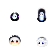 Adorable Little Ghost-emoji stickers