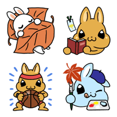 Tonikaku Rabbits-Autumn Party Emoji
