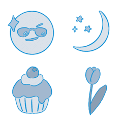 Emoji for you who like blue..