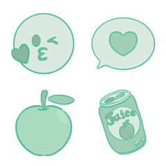 Emoji for you who like green.