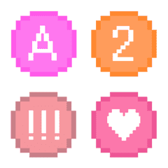 RPG bitmap pink Letter Emoji