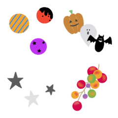 colorful pop Autumn Emoji