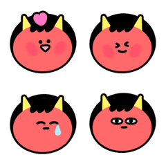 every day cute red ghost Emoji