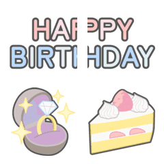 Dull & Pastel color Emoji [celebration]