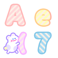 simple Magenta Plaid Number Letter Emoji