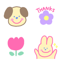 Colorful and cute emoji...