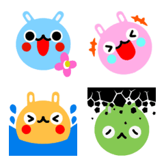 "MOVE" cute Rabbit Emoji No2