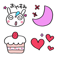 Cute and useful Marshmallow Rabbit Emoji