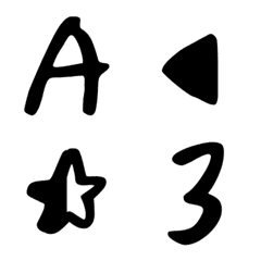 simple black Number B Letter Emoji