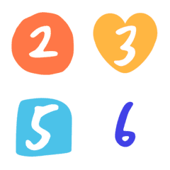 simple Number 0-9 Letter Emoji