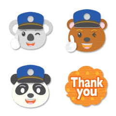 animal railway worker emoji