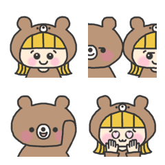 Emoji of a girl who like bear.