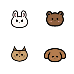 cute animal emoji with fruit