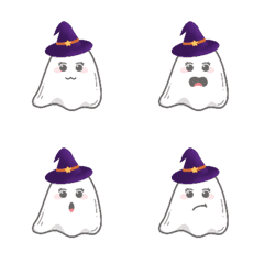 cute halloween little ghost emoji