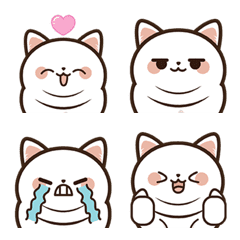 Sense of fun with Cat Emoji: Shiro Chan