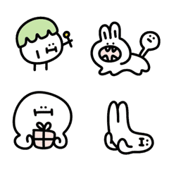 Small white QQ rabbit Animation Emoji