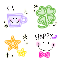 Emoji for everyday use (neon)