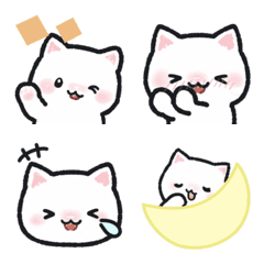Beloved white cat Emoji.2ana
