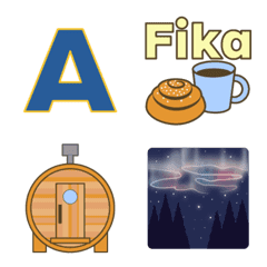 Nordic flag color emoji