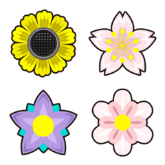 Flower Emoji to color your message