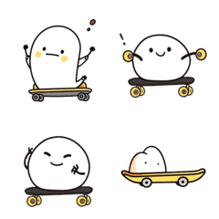 Round cutie and skateboard