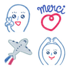 French tricolor fan emojis 11