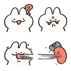 rabbit and carrot funny face3