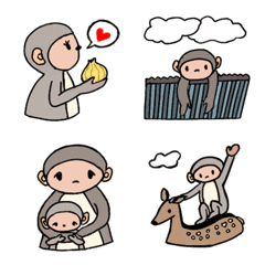 monkey of awaji island(Emoji)
