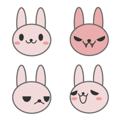 粉紅兔兔情緒變化