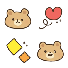 Bear and Sparkling Emoji