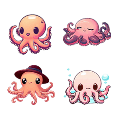 Cute Octopus - Emoji