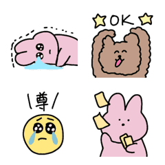 Animation everyday cute emojis. 2