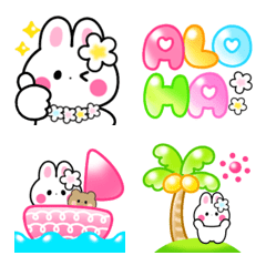 Animated cute rabbit for summer by Cocoa